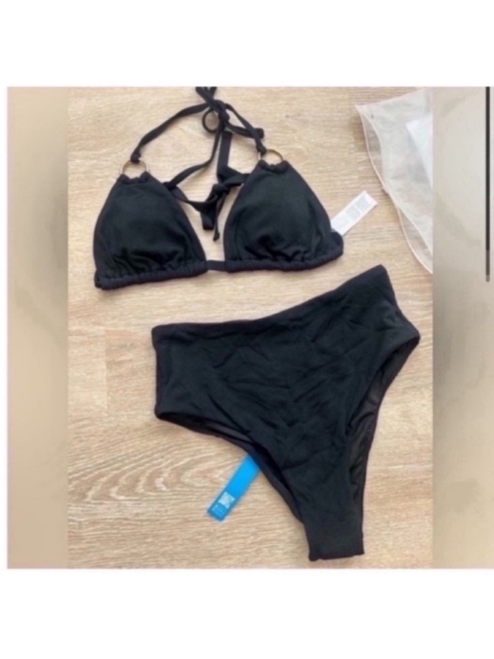 Cupshe Black Two Piece Bikini size medium NWT